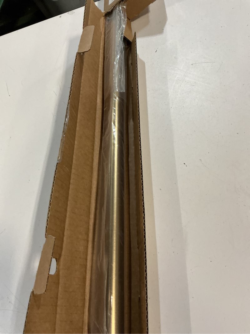 Condition photo showing Good Condition for Ivilon Drapery Window Curtain Rod - End Cap Style Design 1 Inch Pole. 28 to 48 Inch Color Warm Gold 28 to 48 in.