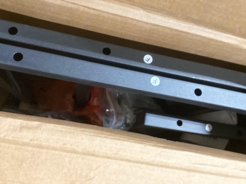 Condition photo showing Good Condition for VASAGLE Coffee Bar, 23.6 Inches Baker's Rack for Kitchen with Storage, 6-Tier Kitchen Shelves with 6 Hooks, Microwave Stand, Industrial, Rustic Brown and Ink Black UKKS024B01 No Power Outlet 23.6"W Rustic Brown + Ink Black