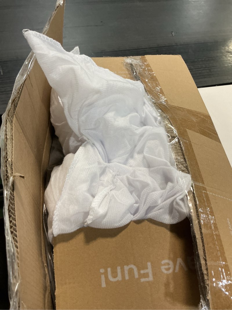 Condition photo showing As Is for FUNNY FUZZY Dog Bed for Small Dogs - Orthopedic Dog Sofa, Fluffy Pet Beds with Removable Washable Cover, Supportive Foam Pet Couch Bed - Snoozy Dream, Dark Grey, L Dark Grey Large