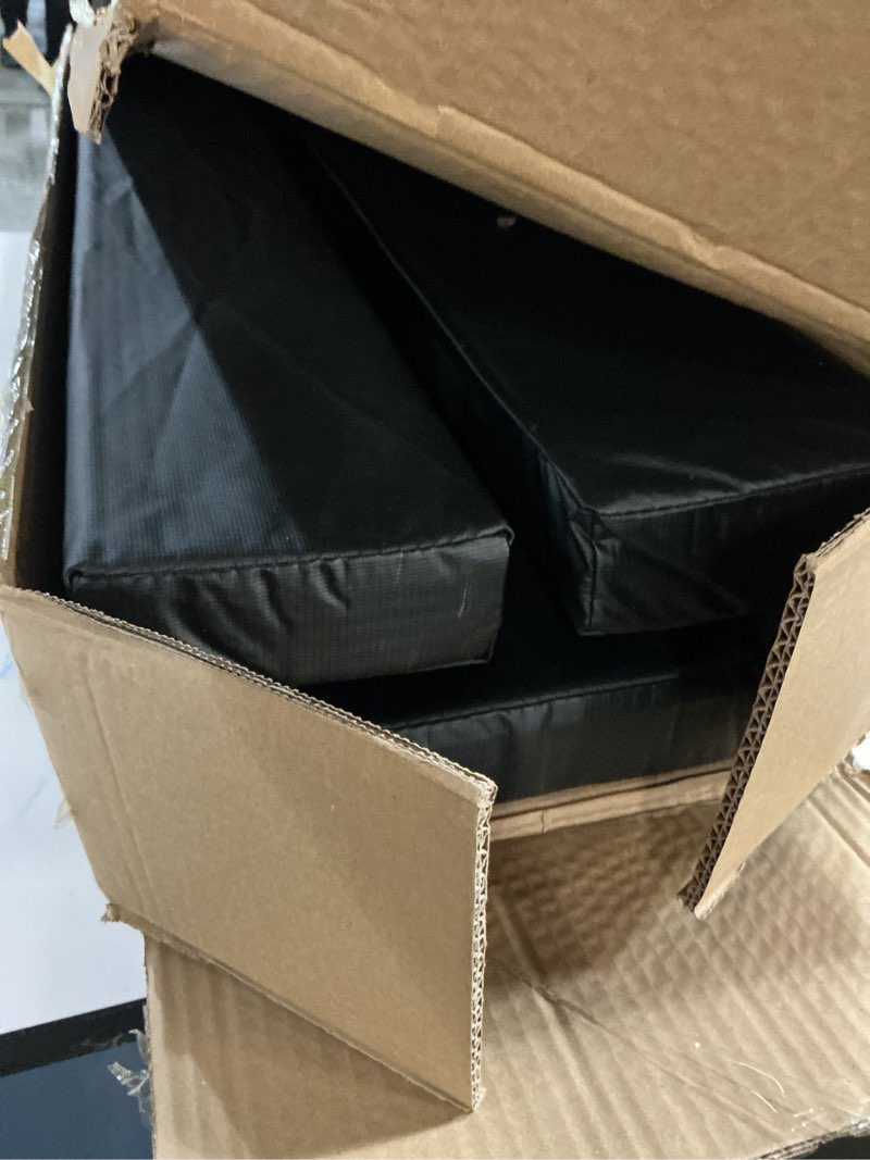 Condition photo showing Good Condition for progoal i beam flange pad - 3ft high heavy duty durable laminated pvc cloth 9  inch thick foam clad closed cell foam padding for 5/6/8/10/12 inch face i beam flange black 10 inch face