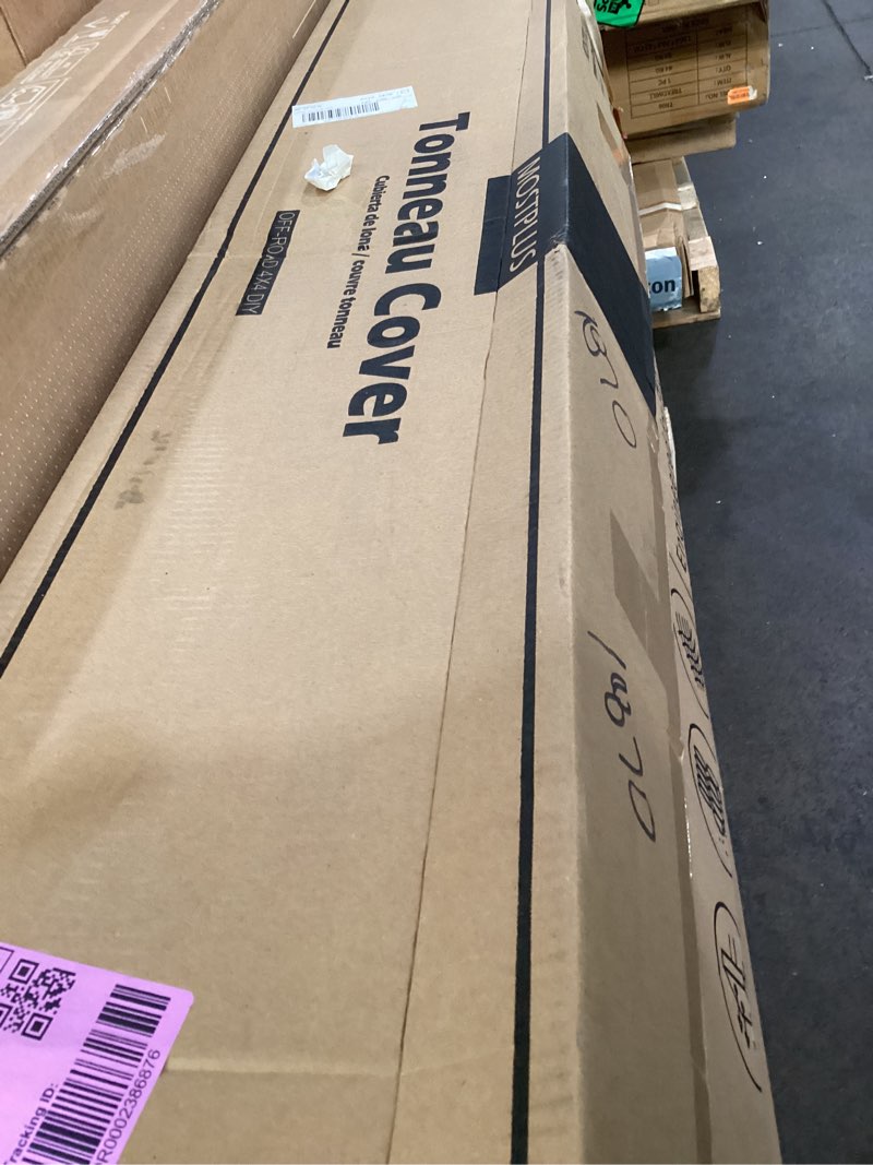 Condition photo showing As Is for mostplus tri fold fiberglass truck bed tonneau cover compatible for 2007-2013 toyota tundra 5.5 ft-66 inch bed 5.5 ft frp tri-fold hard