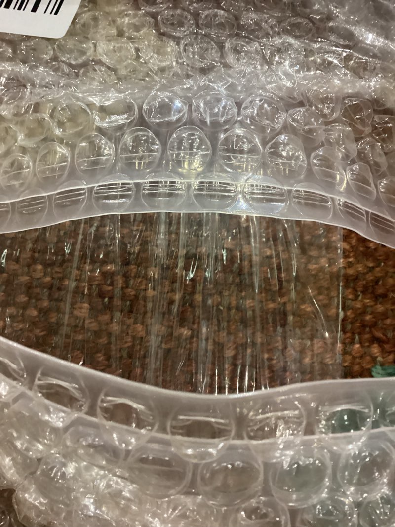 Condition photo showing New/Like New for Handmade Jute Soft Ottomans Square Shape Stool for Sitting and Foot Rest with Wooden Legs, Entryway Modern Stool for Living Room, Bedroom, Hall (White, L 15.74 x W 15.74 x H 14 inch) 40 X 40 X 35 White