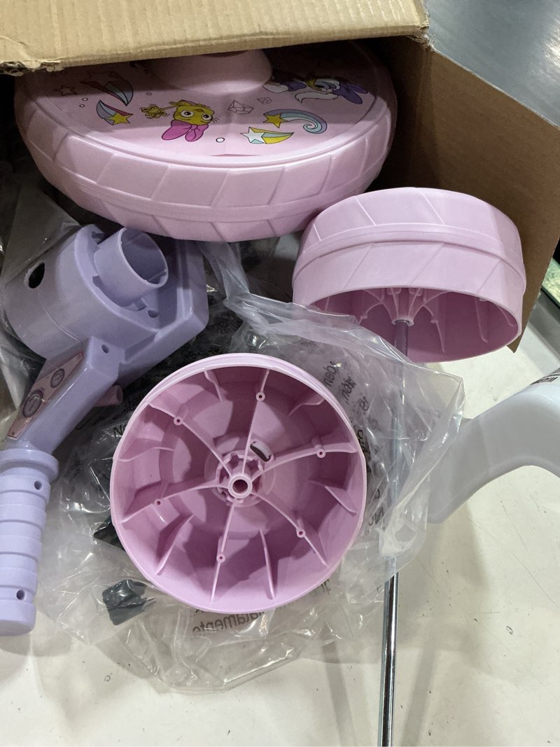 Condition photo showing Good Condition for minnie mouse ride-on 10" fly wheels junior cruiser tricycle with sounds - toddler bike trike, ages 2-4