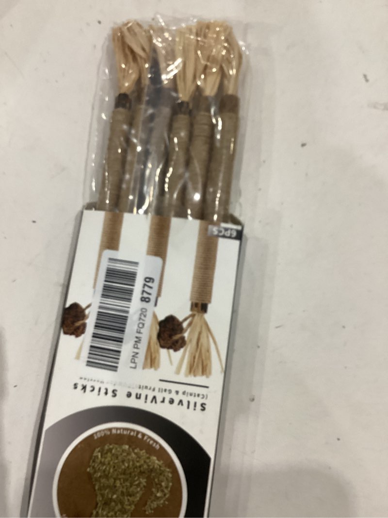 Condition photo showing Good Condition for cat toys, 6 silvervine chew sticks & 1pcs organic catnip & 1pcs silvervine powder, cat dental toys for kitten teeth cleaning, matatabi cat toy 6pcs
