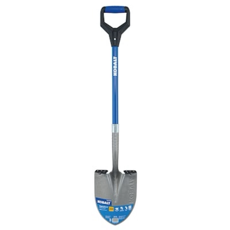 kobalt 20.5-in fiberglass d-handle digging shovel