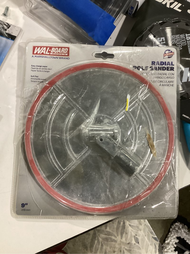 Condition photo showing As Is for wal-board tools radial pole sander head 9-in x 9-in item #5990715 | model #rps9wh-l
