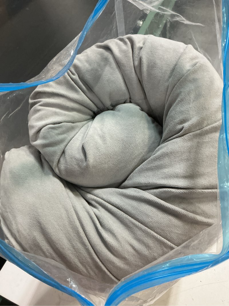 Condition photo showing As Is for dorm headboard pillows twin xl wedge headboard pillow long backrest positioning support for daybed reading backrest pillow with side pockets college dorm headboard gary twin size:39.4x15.7x5in