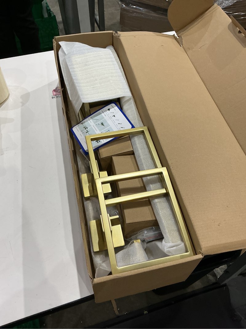 Condition photo showing Good Condition for 10 pack brushed gold bathroom hardware set - sus304 stainless steel wall-mounted towel bar, holder & racks, 23.6 inch 10 brushed gold