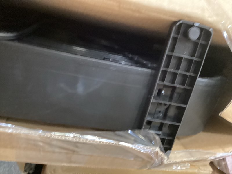 Condition photo showing Good Condition for amazon basics 3-speed box fan for bedroom, portable with carry handle, powerful airflow, 5 blades, lightweight design, 67 watts, 20-inch, black, 6.8"d x 20.86"w x 21.33"h