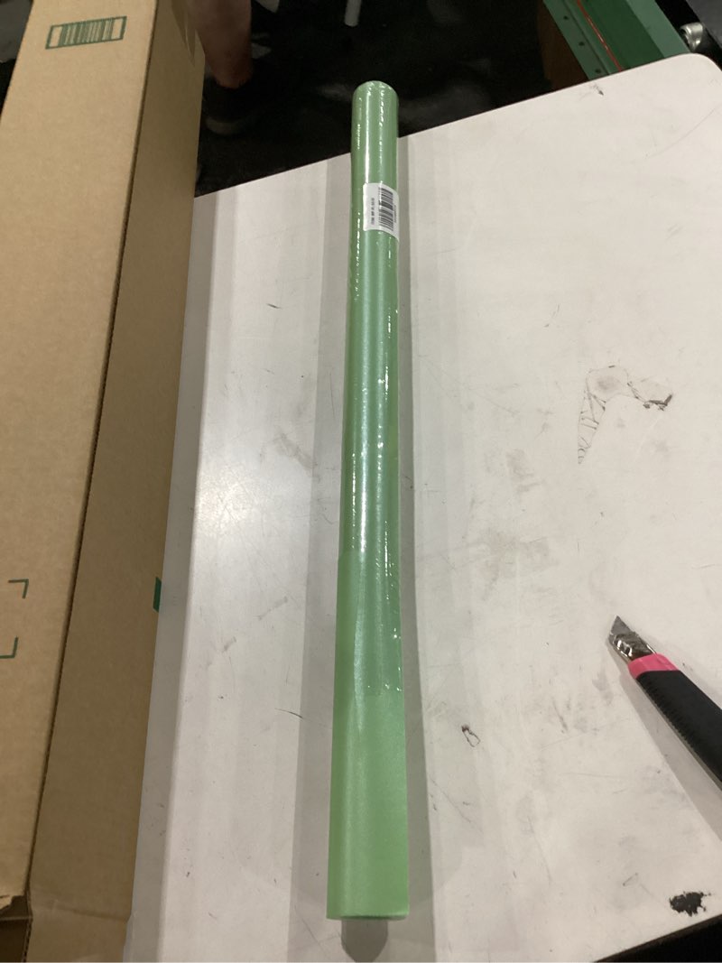 Condition photo showing New/Like New for ruspepa sage green matte wrapping paper, jumbo roll, green solid color pearly-luster paper perfect for wedding, birthday, spring, christmas, easter, diy bouquet, 30 inches x 32.8 feet sage green 30" x 32.8'