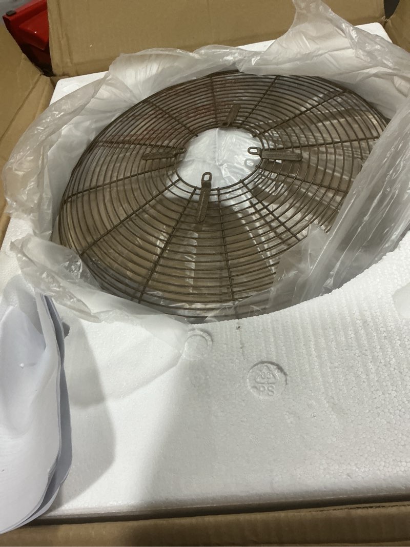 Condition photo showing As Is for oscillating decorative fan for your kitchen, office, bedroom - cooling home decor, 3 speeds with tilting head for cooling your room fast -stylish, quiet, portable fan (catalan, floor)