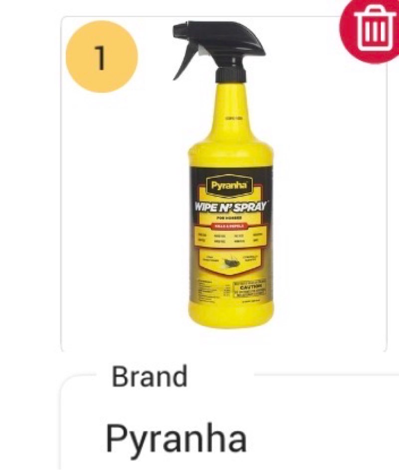 STRONGID Paste Wipe N  Spray Fly Protection Spray For Horses