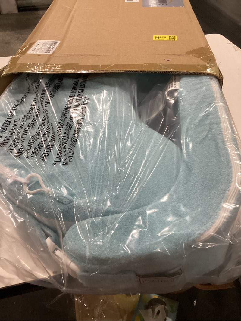 Condition photo showing Good Condition for My Brest Friend Nursing Pillow - Deluxe - Enhanced Comfort w/ Slipcover - Ergonomic Breastfeeding Pillow For Ultimate Support For Mom & Baby - Adjustable Pillow W/ Handy Side Pocket, Aqua