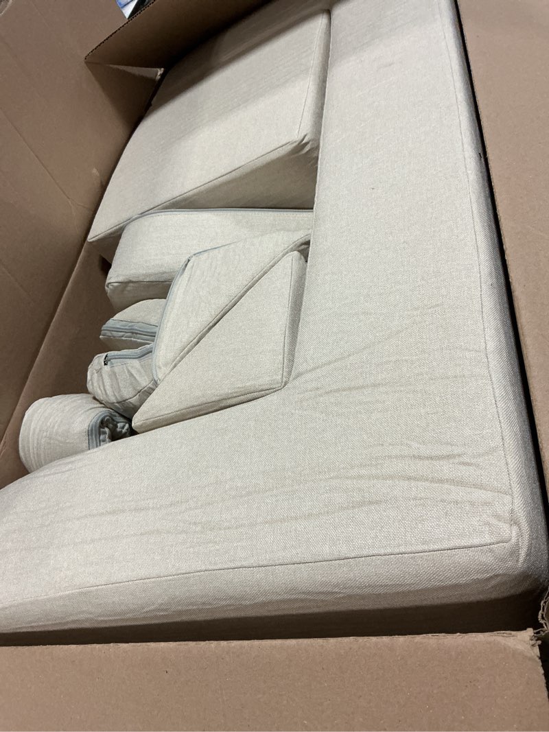 Condition photo showing Good Condition for ROBOTIME Modular Play Couch for Kids, Convertible Toddler Sofa with Washable Covers, Versatile Foam Kids Couch for Playroom Forts, Lounging & Creative Play (for Ages 3+) Off-white