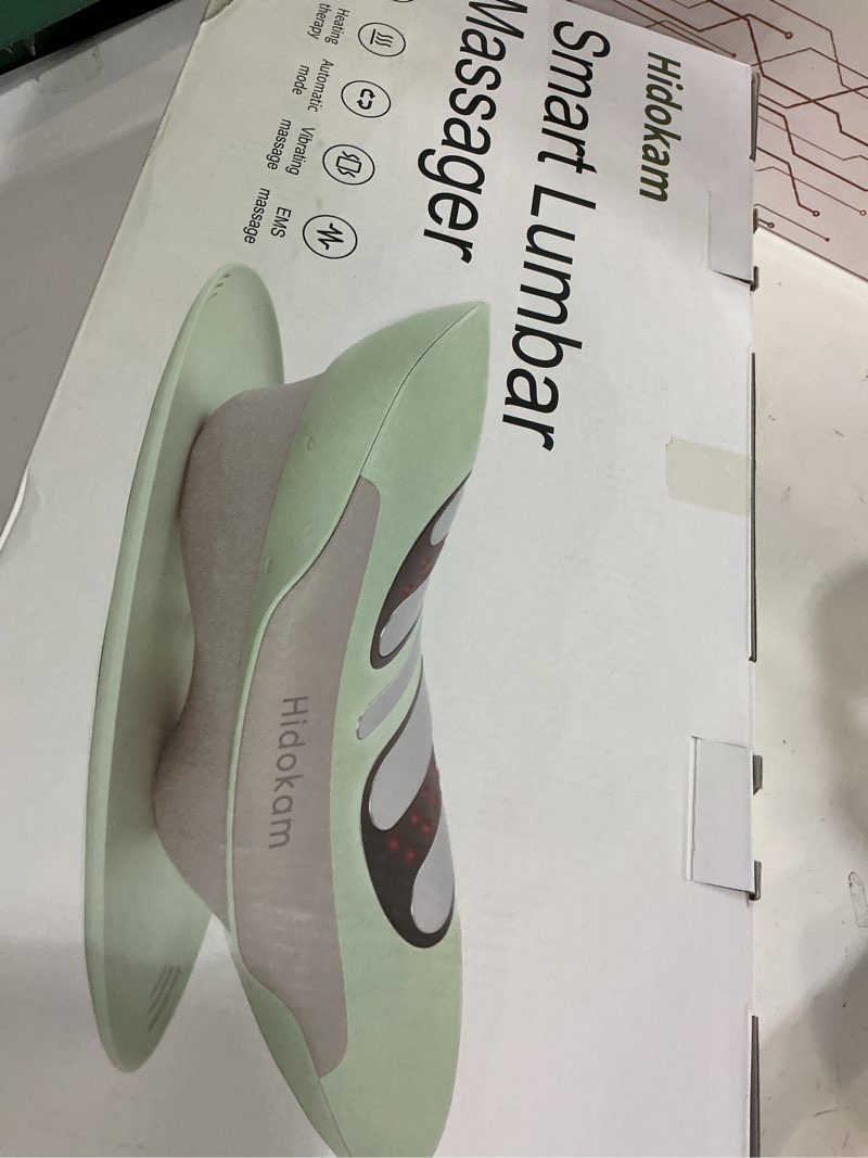 Condition photo showing Good Condition for smart lower back massager with soothing warm therapy & air traction – spinal decompression device for sciatica relief, lumbar pressure & stiffness - ideal gift for parents & loved ones