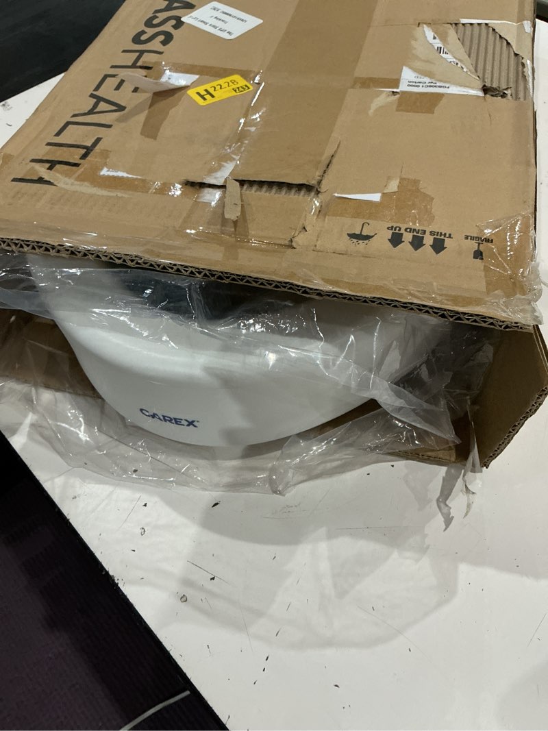 Condition photo showing Good Condition for carex toilet seat elevator, elongated, white