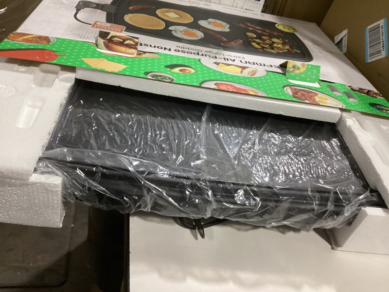 Chefman XL Electric Griddle with Removable Temperature Control, Immersible Flat Top Grill, Burger, E