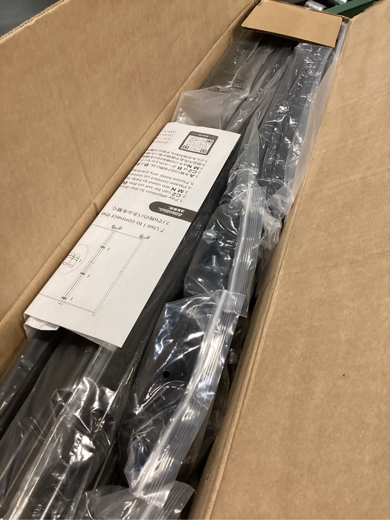 Condition photo showing Good Condition for kokorona 6 panel room divider, 6ft tall rolling privacy screen with lockable wheels, folding wall dividers portable room divider for room separation, included - cover strips, grey, 119''w x 70''h 6 panel-119"w grey
