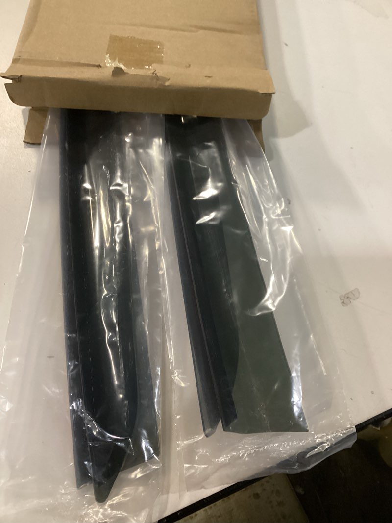 Condition photo showing Good Condition for Pack of 4 in Channel Front+Rear Smoke Sun/Rain Guard Mount Tape-On Acrylic Window Visors Compatible with 91-01 Explorer 4-Door 01-05 Sport Trac 97-01 Mercury Mountaineer Compatible with 1991-2001 Ford Explorer