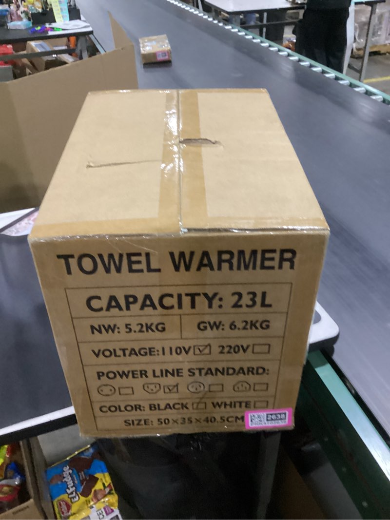 Condition photo showing New/Like New for Hot Towel Warmer, Professional 23L Large Capacity Hot Towel Cabinet, 2-in-1 Spa Towel Warmers for Facials, Barber, Salon, Esthetician, Upgrade Fast Heating Aluminum Interior, Black Black - 23l