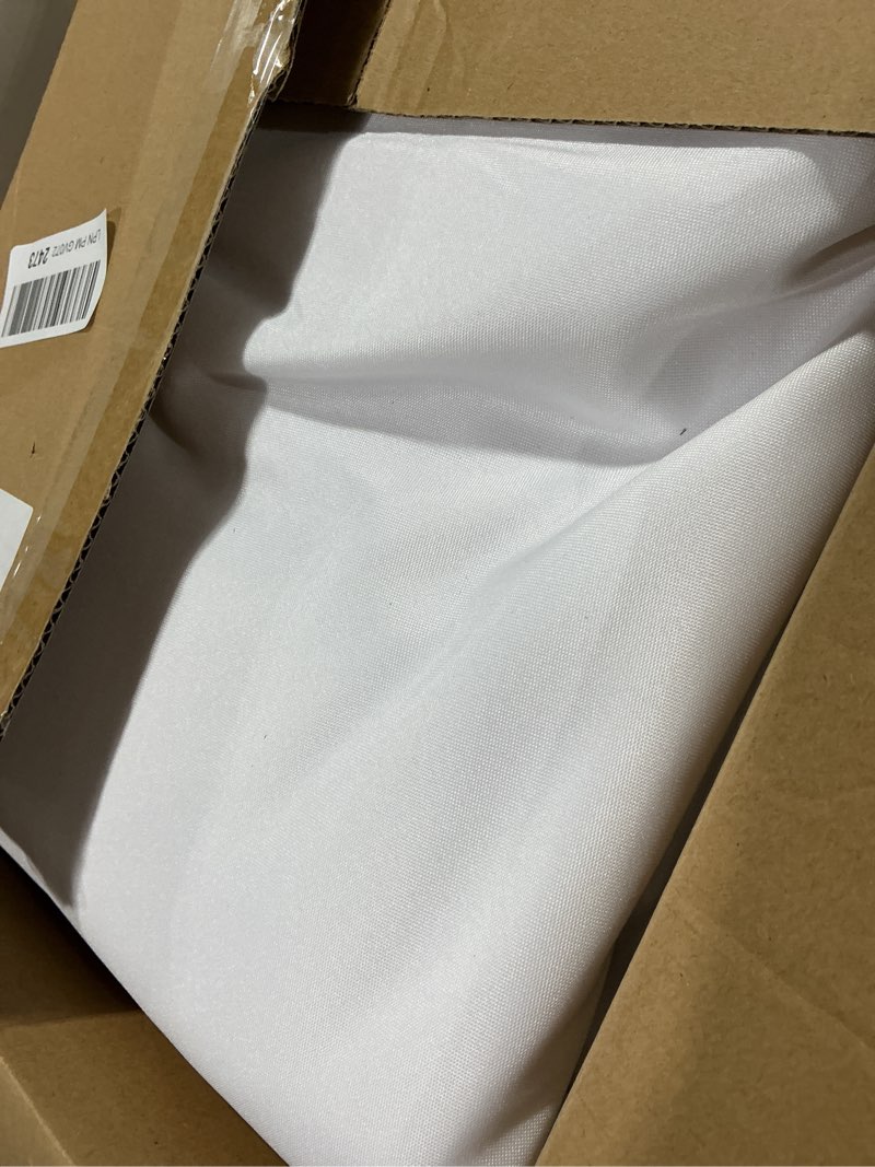 Condition photo showing Good Condition for fitable 6 pack white round tablecloths - 120 inches in diameter - stain resistant and washable table clothes, polyester fabric table covers for wedding, party, banquet, formal events white 120 in round, 6 pack