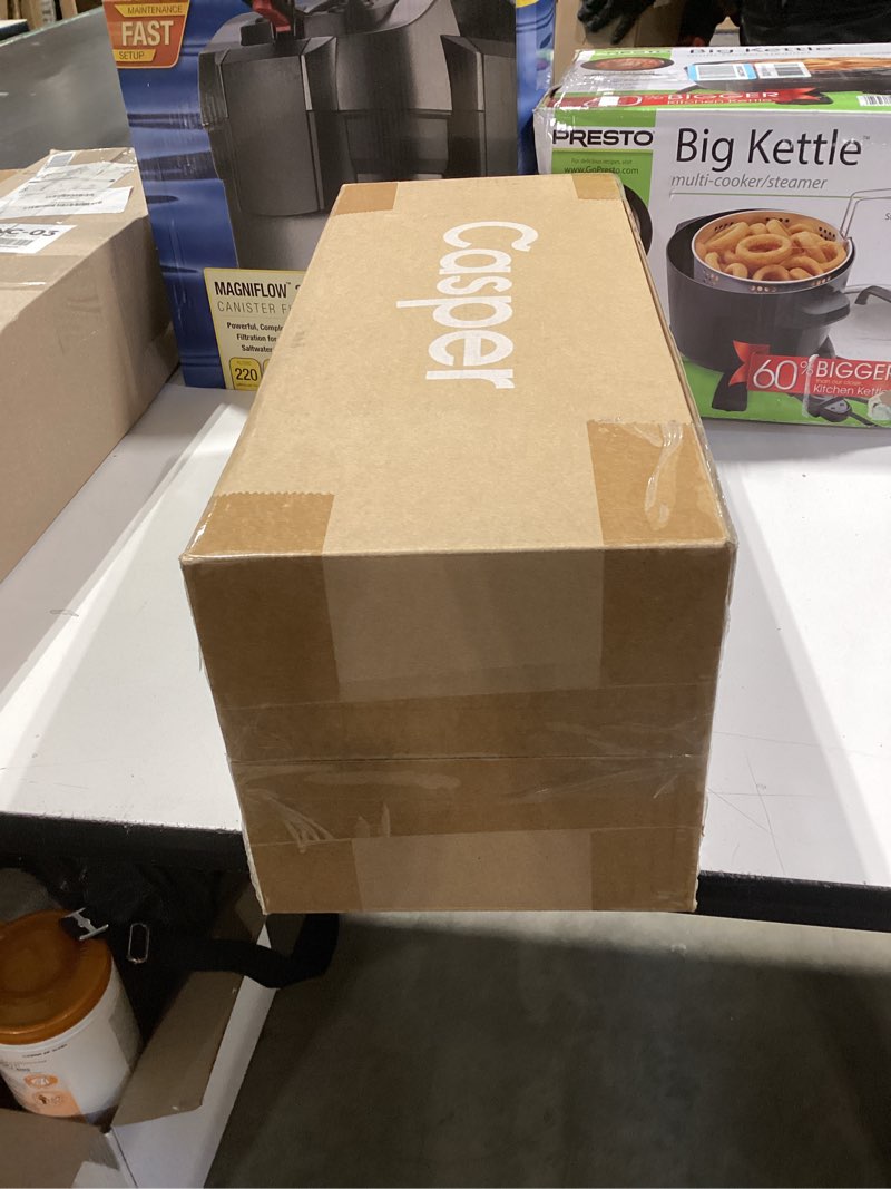 Condition photo showing New/Like New for casper sleep essential cooling hybrid pillow, standard size – dual-sided foam & down-alternative fill, medium feel, cooling cover, supports side sleepers, breathable & pressure-relieving standard essential cooling hybrid pillow single pack