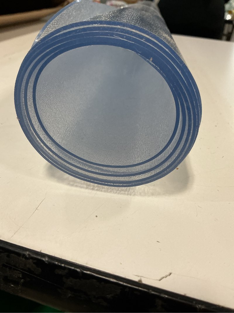 Condition photo showing Good Condition for Blvornl Office Chair Mat for Hard Wood Floor, Sturdy Plastic Protector Floor Mat for Office Chair, Rectangle Transparent PVC Computer Hard Floor Chair Mat for Desk, Office, Home (Clear, 35.5 X 48in) Polyvinyl Chloride (PVC) 35.5 X 48in