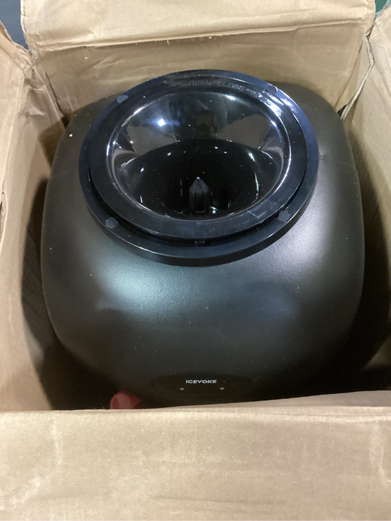 Condition photo showing As Is for ICEVOKE Hot & Cold Water Dispenser, Top Loading Water Dispenser for 3 or 5 Gallon Bottles, Top Load Hot & Cold Water Dispensor with Child Safety Lock, ETL Approved