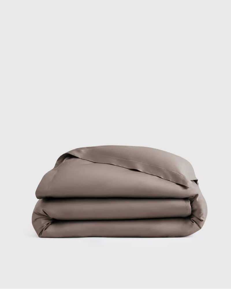 QUINCE Full QueenSignature Giza Cotton Sateen Duvet Cover Set 2 Shams 