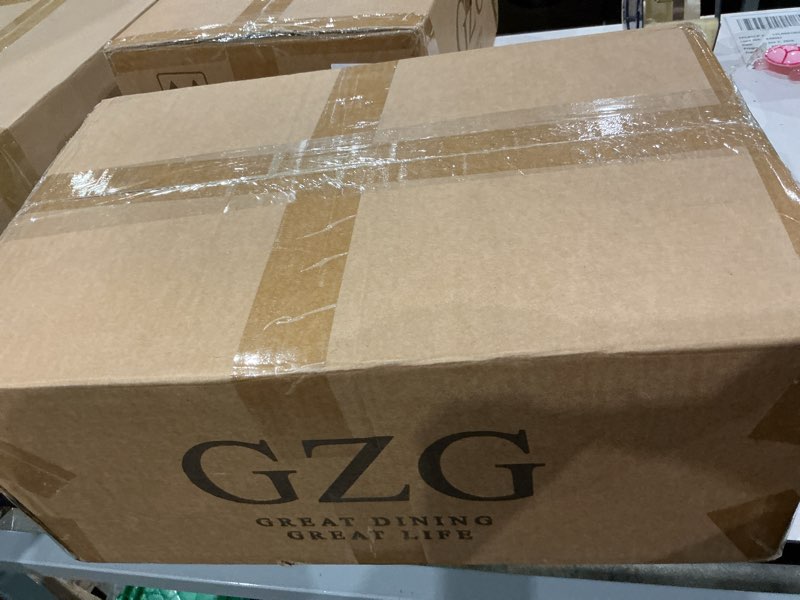 Condition photo showing New/Like New for gzg classic series - plates and bowls set for 4, 12 piece stoneware dinnerware sets, microwave and dishwasher safe lead-free handcrafted ceramic dishes set - matte black matte black set(12pcs)