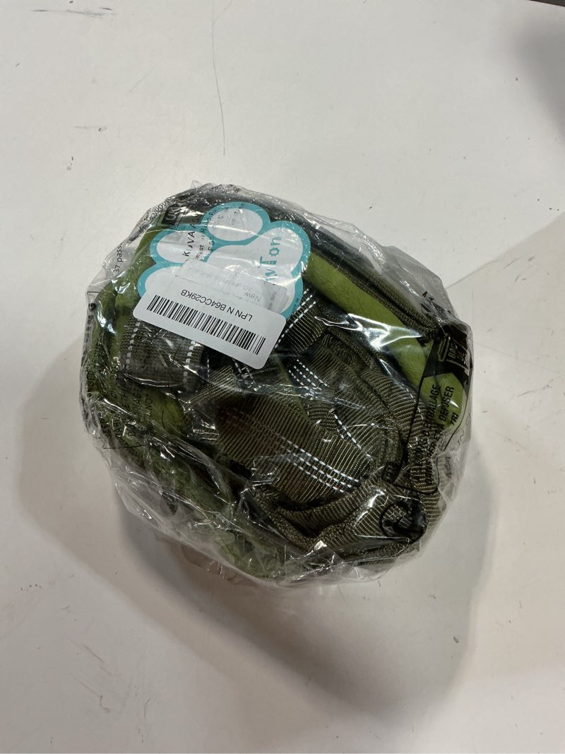 Condition photo showing Good Condition for SlowTon No Pull Dog Harness - Heavy Duty Dog Harness and Leash Set for Medium Large Dogs, Reflective Tactical Harness with Soft Padded and Front Clip for Easy Walk and Training (Green XL) Green X-Large