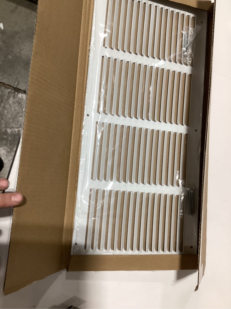 Condition photo showing As Is for 20x8 Return Air Grille(Duct Opening Size),Air Return Vent Cover,Flat Vent Cover,Rejillas De Aire Acondicionado para Casa,Return Air Grilles,Outer Dimensions:21.75"Wx9.75"H(20"W x 8"H, Duct Opening) 20"Wx8"H, Duct Opening