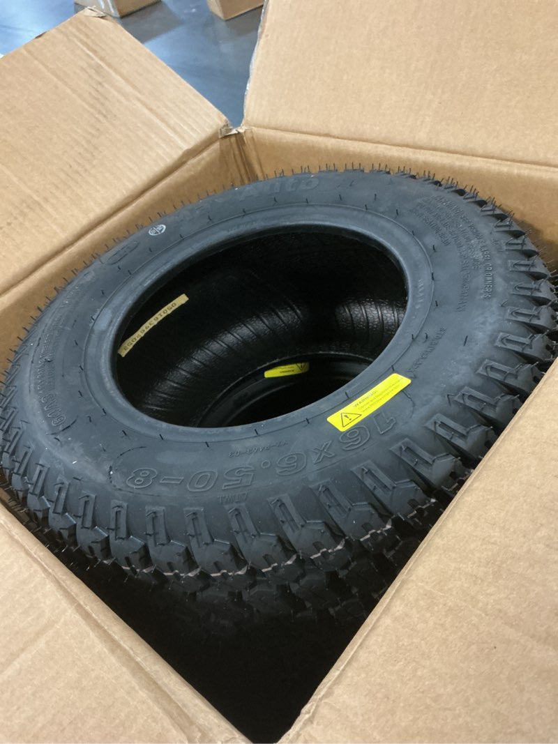 Condition photo showing Good Condition for maxauto 2 pcs 16x6.50-8 lawn mower tire for garden tractors riding mowers, 4pr, tubeless