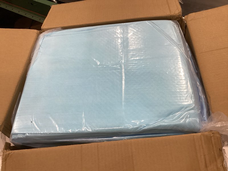 Condition photo showing New/Like New for Tear-Resistant Incontinence Bed Pads 40'' x 36'' (50 Count ) with 130 Gram Heavy Duty Disposable Underpads Chucks Pads for Adults, Kids & Elderly | Protection Pads for Bed, Sofa, and Chair 40"x36"- 50 Count (Tear-resistant)