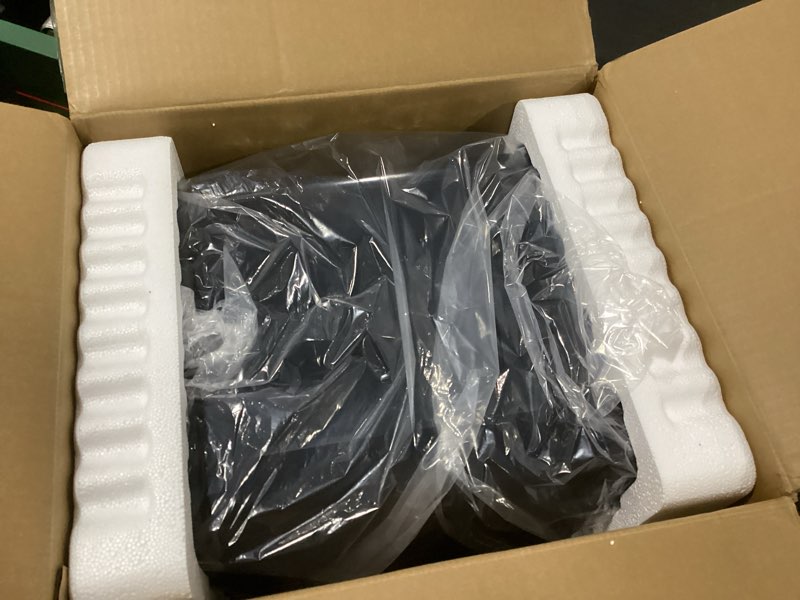 Condition photo showing New/Like New for darkflash micro-atx gaming pc case, matx pc case with 3 x 120mm argb fans, panoramic view dual tempered curve glass computer case, usb 3.0 port, supports dual 360mm aio, black(dpw90m) matx non back plug-in black