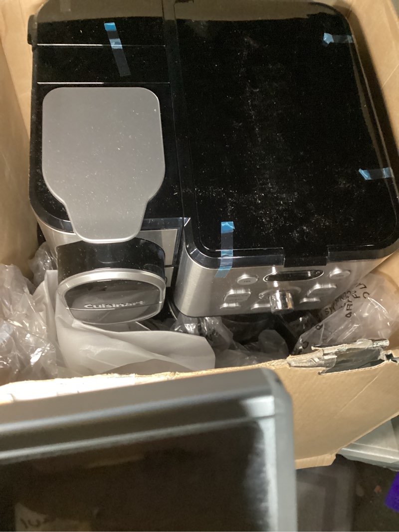 Condition photo showing Good Condition for cuisinart 12-cup coffee maker, single-serve brewer glass carafe, automatic hot & iced coffee machine, brew strength control and pause, ss-16, stainless steel