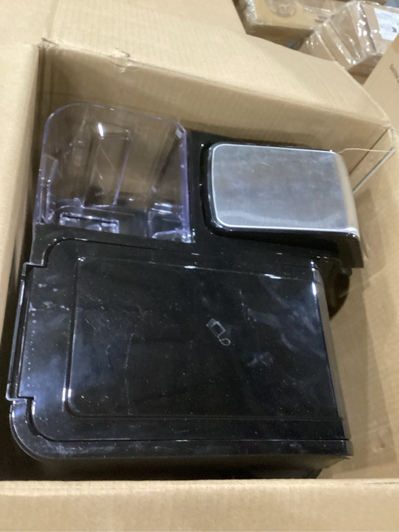 Condition photo showing As Is for Not tested!!!Hamilton Beach FlexBrew Trio 2-Way Coffee Maker, Compatible with K-Cup Pods or Grounds, Combo, Single Serve & Full 12c Thermal Pot, Black and Stainless – Fast Brewing 12 Cups