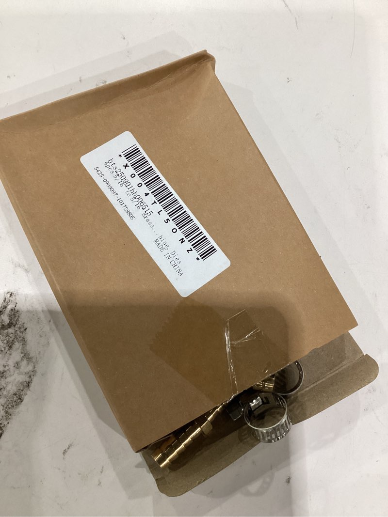 Condition photo showing Good Condition for harfington 4pcs 5/16" to 5/16" brass hose barb fitting metals splicer mender with 8 pieces stainless steel hose clamps for 3d printing, air compressor, cnc machine, dies 5/16" barb to 5/16" with hose clamp 4