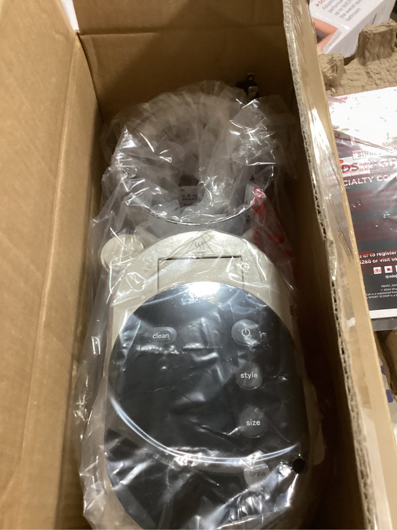 Condition photo showing Good Condition for Ninja Pod & Grounds Specialty Single-Serve Coffee Maker, K-Cup Pod Compatible, Brews Grounds, Compact Design, Built-In Milk Frother, 56-oz. Reservoir, 6-oz. Cup to 24-oz. Mug Sizes, Stone, PB051ST