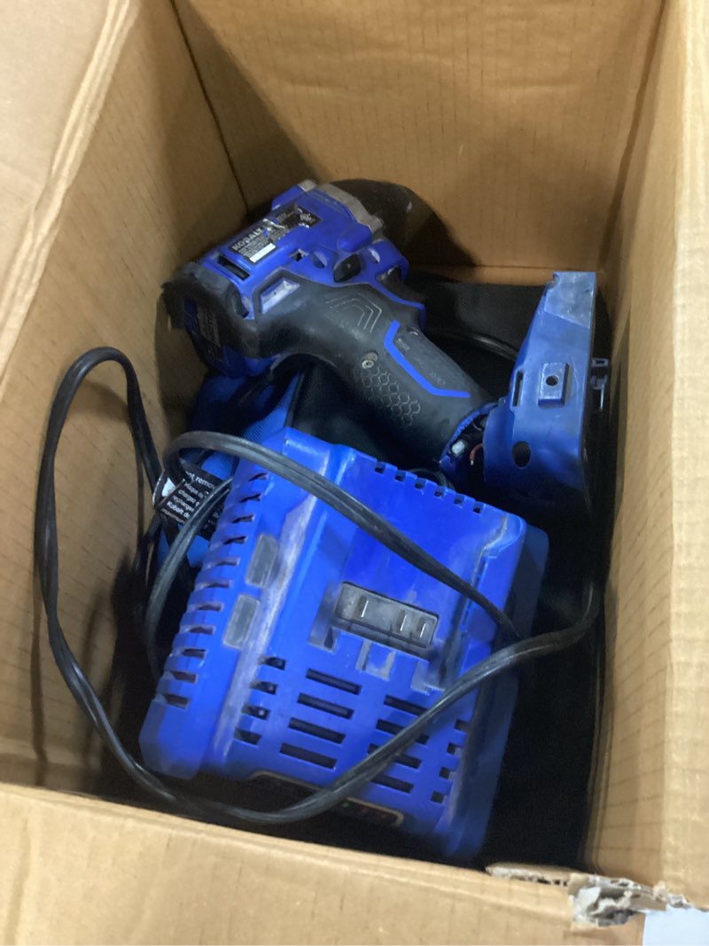 Condition photo showing As Is for kobalt xtr 24-volt max 1/4-in variable speed brushless cordless impact driver (1-battery included)