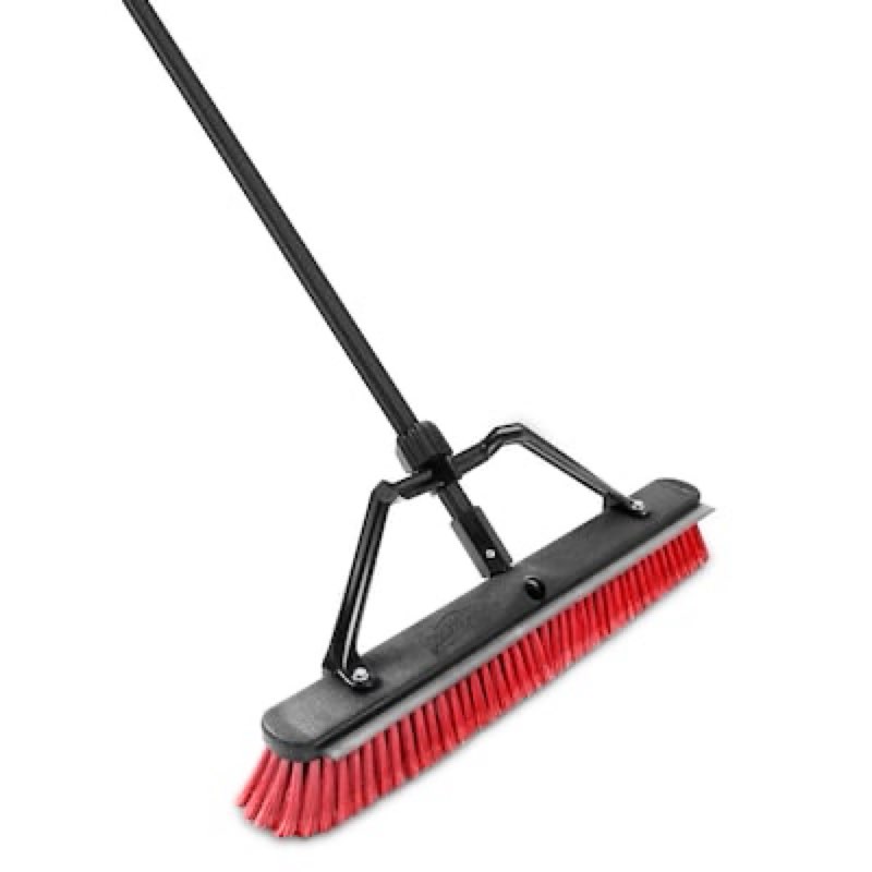 ( incomplete) Libman 24-in Poly fiber Multi-surface Push to center Push Broom( color yellow )