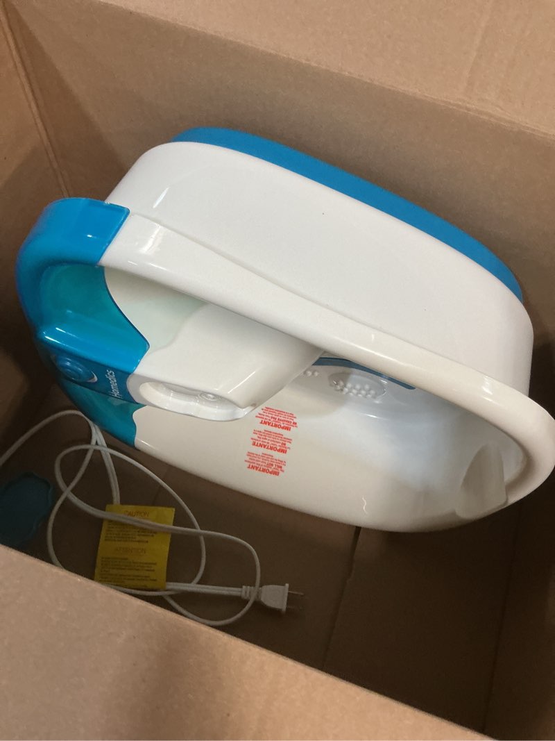 Condition photo showing Good Condition for homedics bubble mate foot spa, toe touch controlled foot bath with invigorating bubbles and splash proof, raised massage nodes and removable pumice stone