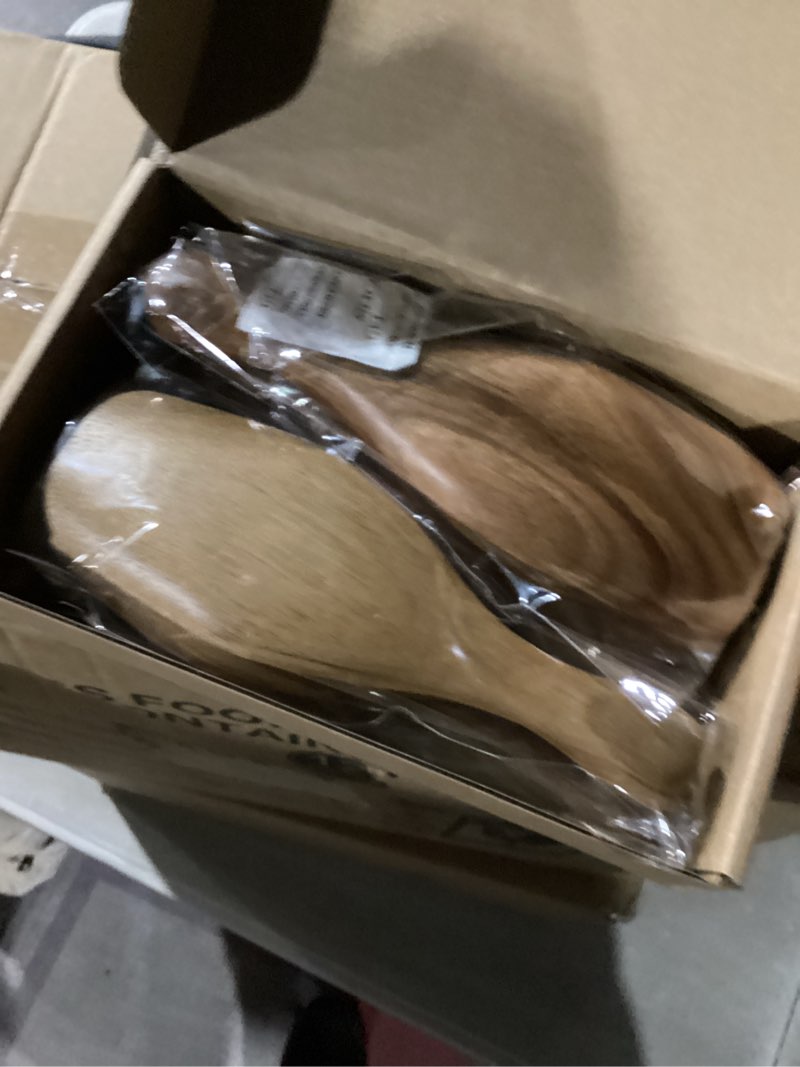 Condition photo showing New/Like New for Acacia Coffee Scoop, 4pcs Large Wood Scoops for Coffee Beans, Big Wooden Scoops Shovel for Big Jars Canisters Ground Coffee, Sugar, Salt 6.3inch Big Acacia 4Pcs