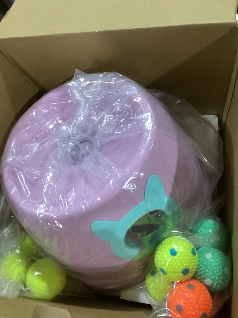 Condition photo showing Good Condition for Automatic Dog Ball Launcher, Dog Ball Fetch Machine with Remote Control, Auto Ball Thrower for Small Dogs and Puppies, Pet Self Playing Toys, Indoor and Outdoor Interactive Toys with 10 Balls Remote Launcher-Pink