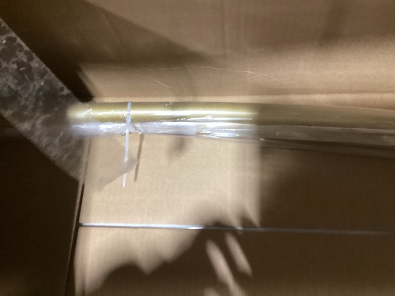 Condition photo showing New/Like New for Adjustable Curved Shower Rod, 42-72 inches Extra Wide Shower Curtain Rod, Rust proof, Premium Stainless Steel, Curved Shower Rod for Bathroom, Gold Gold 42-72 inches