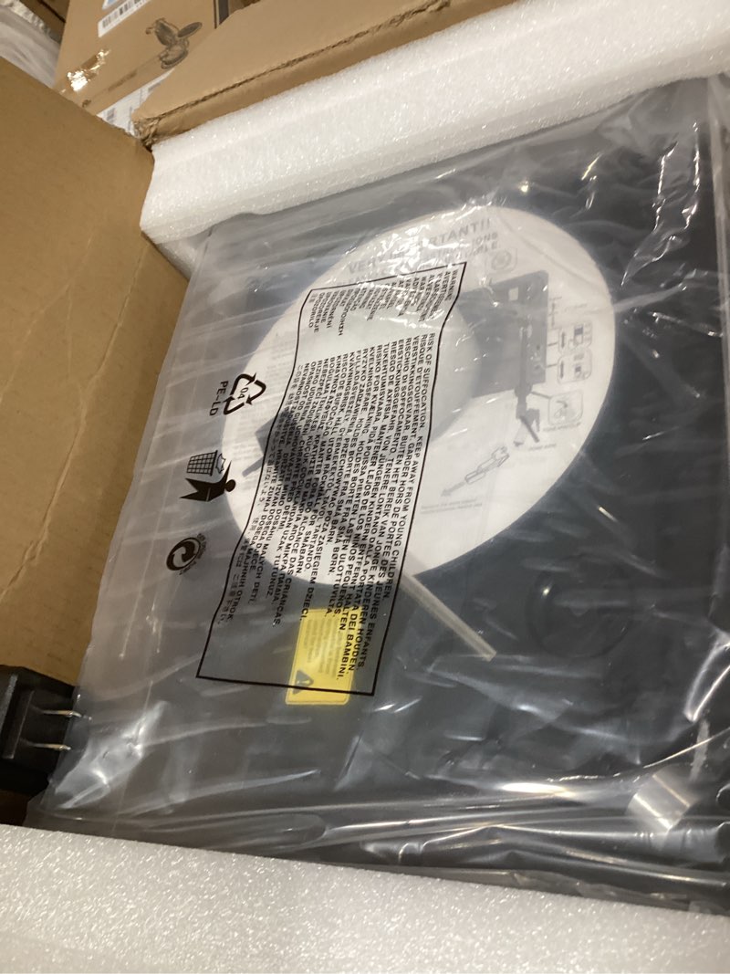 Condition photo showing Good Condition for Bluetooth Vinyl Record Player with CD & Internet Radio, USB Recording, 3-Speed Belt-Drive Vintage Turntable with AUX/RCA, Tone Control & Remote Control, Retro Black Audio System for Home & Gift Use Black & Silver