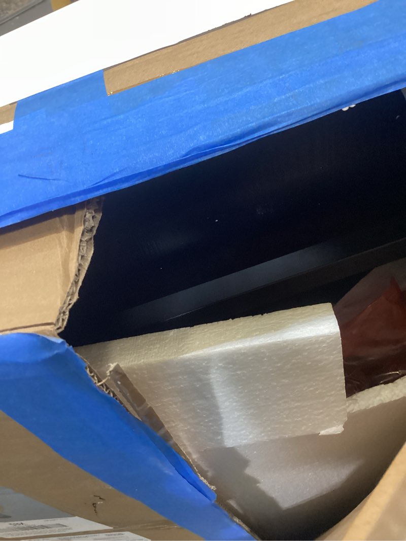 Condition photo showing As Is for Huuger Gaming Desk with 6 Drawers, Computer Desk with LED Lights Power Outlets and Type-C, 47 Inch Office Desk with Storage, Monitor Stand, Writing Desk Work Desk Home Office, Bedroom, Study, Black 47 inch Black