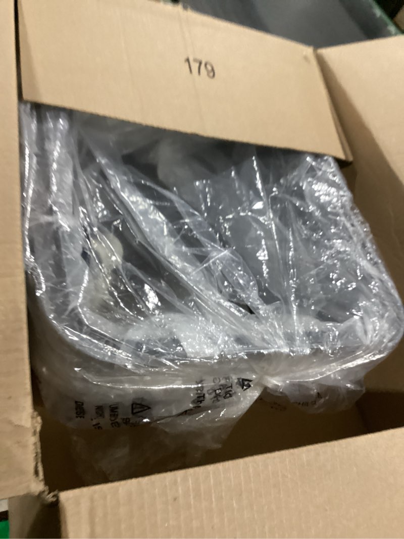 Condition photo showing Good Condition for Litter Box with Lid, Stainless Steel Litter Box, 10" Metal Litter Tray High Sides, Small Litter Pan for Kittens, Enclosed Cat Litter Pan, Non-Sticky Covered Grey, Easy Clean 10" High Grey