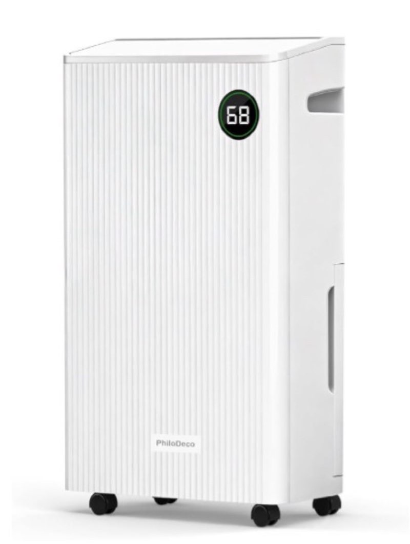PHILODECO 80 Pint 4500 Sq.Ft Dehumidifier with Drain Hose, Automatic Defrosting, Intelligent Humidit