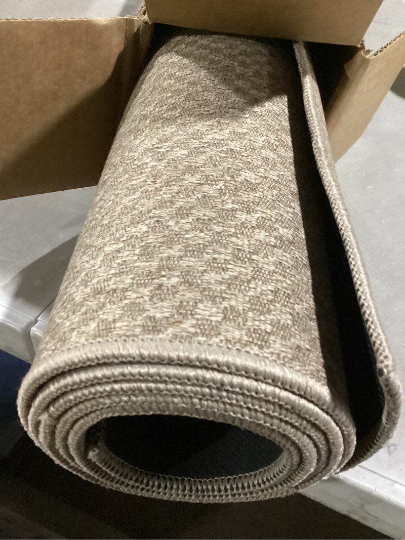 Condition photo showing Good Condition for Color&Geometry Oversized Door Mat Non Slip Rubber Backed, 48"x72" Front Door Mat Indoor Outdoor Rug, Dirt Trapper Doormat, Heavy Duty Front Door Rugs, Khaki (Rolled-up NO Creases) 4' x 6' (Rectangular) Khaki
